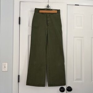 GAP High-Rise Stride Ankle Pants - Olive